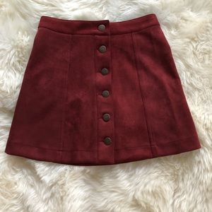 Faux suede skirt (Forever 21) NWT